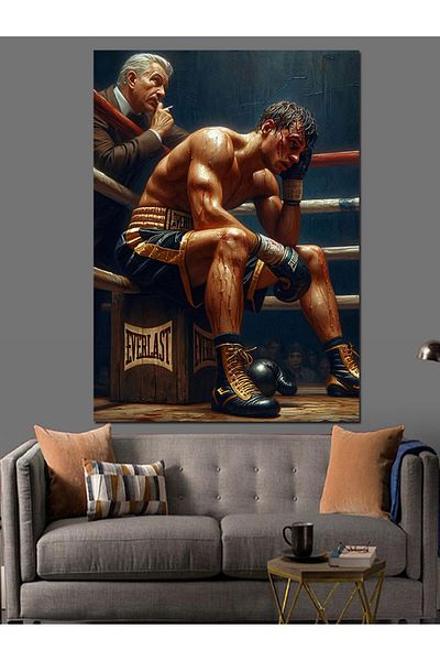 Tablomega Pânză decorativă Yorgun Boxer - Lemn MDF