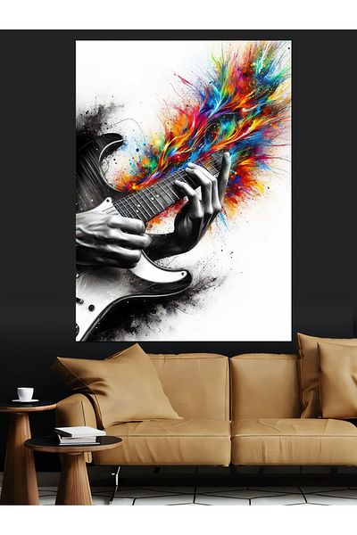 Tablomega Pânză decorativă Exploding Colors - Lemn MDF