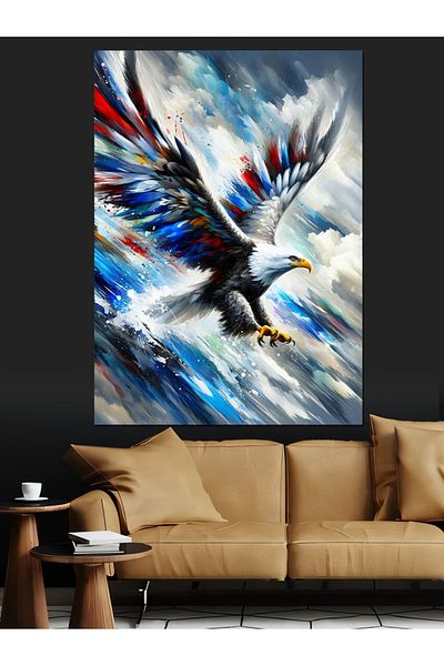 Tablomega Pânză decorativă Flying Eagle - Lemn MDF