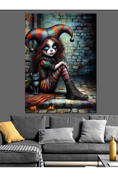 Tablomega Pânză decorativă Joker Clovn - Lemn MDF