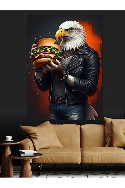 Tablomega Pânză decorativă Burgerli Eagle - Lemn MDF