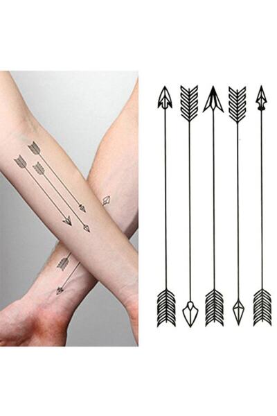 Siyah Black Tattoo - Geçici Metalik Dövme