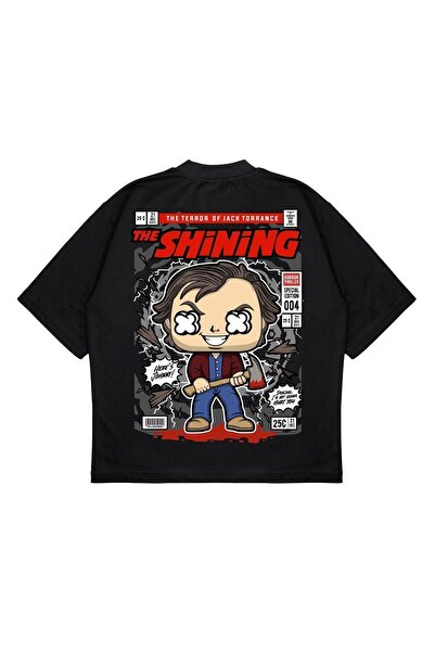 PURE EFFECT Unisex Oversize kroj The Shining Back Štampano Boxy Fit Debeli Ma...