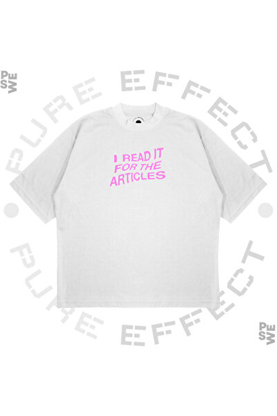 PURE EFFECT Unisex Oversize kroj Pročitao sam to zbog članaka Štampano Boxy F...