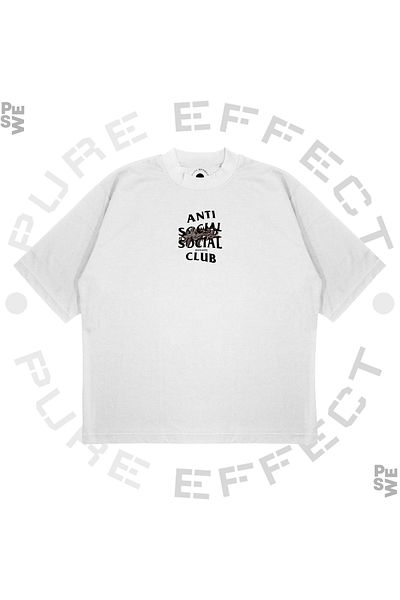 PURE EFFECT Μπλουζάκι Unisex Oversize Anti Social Social Club Utopia με στάμπα Boxy Fit από χοντρό ύφασμα