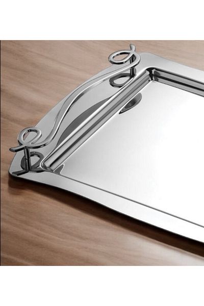 Tiamo 18/10 Steel Inna Tea and Serving Tray