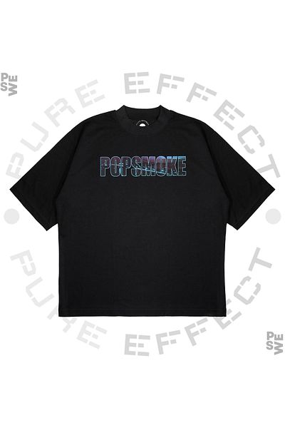 PURE EFFECT Μπλουζάκι Unisex Oversize VLONE POPSMOKE με στάμπα