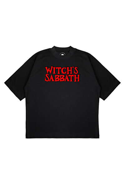 PURE EFFECT Unisex Oversize kroj Veštičji subotnjak Štampano Kutijasti kroj, ...