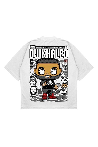 PURE EFFECT Unisex Oversize kroj Dj Khaled Leđa Štampano Boxy Fit Debeli Mate...