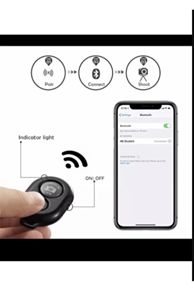 Miomi Profesyonel Fotoğraf Video Çekimi Kumandalı 106 Cm Tripod Telefon Tutucu