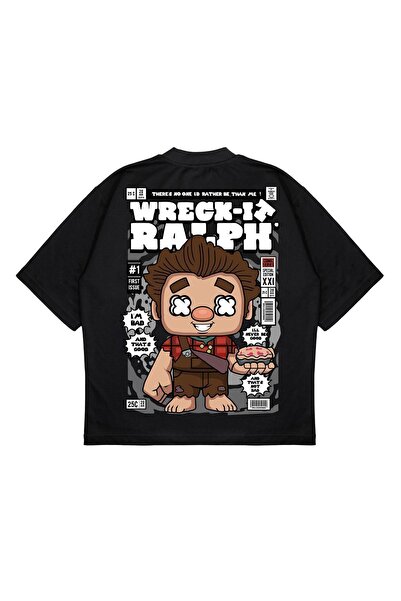 PURE EFFECT Unisex Oversize kroj Wreck-ıt-ralph ruksak Štampano širokog kroja...