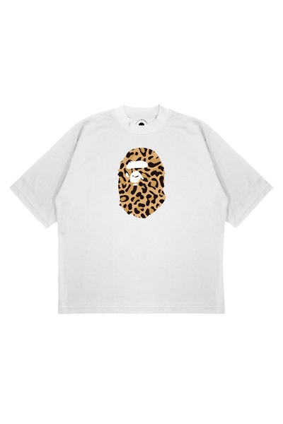 PURE EFFECT Μπλουζάκι Unisex Oversize Bathing Leopard με στάμπα Boxy Fit από ...