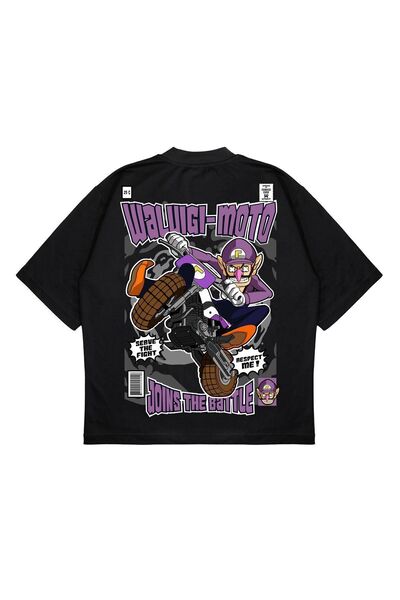 PURE EFFECT Unisex Oversize kroj Waluıgı-moto ruksak Štampano širokog kroja o...