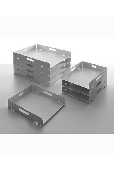 NEPA 4-Piece File Metal Desktop Organizer