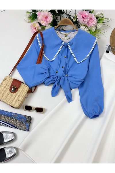YEDİLALE Fisto Collar Shirt Skirt Double Set