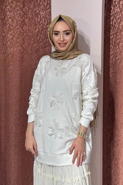 Moodbasic Sweat Ma21.01 Ecru