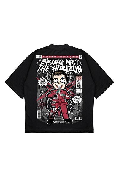 PURE EFFECT Unisex Oversize kroj Bring Me The Horizon ruksak Štampano čvrste ...