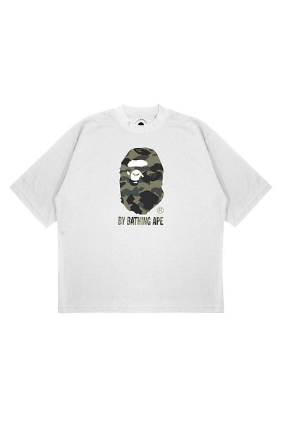 PURE EFFECT Tricou unisex oversize camuflaj militar cu croială boxy din țesătură