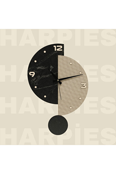 HARPİES Modern Ahşap Duvar Saati | SA7028