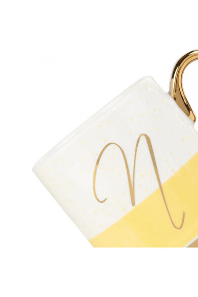 Karaca Letter N, Porcelain Mug, 330ML, Multi