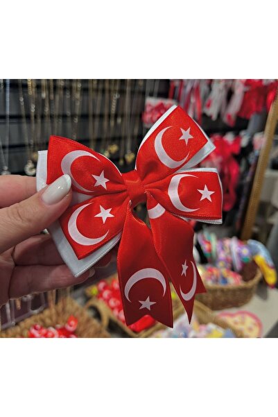 Bayrak Desenli Lastik Kurdele Toka