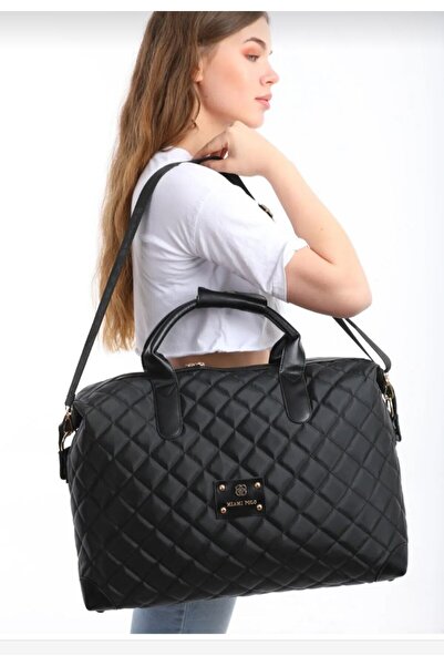 Miami Polo Clup حقيبة يد وكتف أصلية كبيرة الحجم على شكل حقيبة