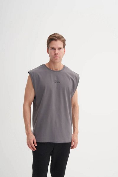 Cazador Αμάνικο βαμβακερό μπλουζάκι Relax Fit