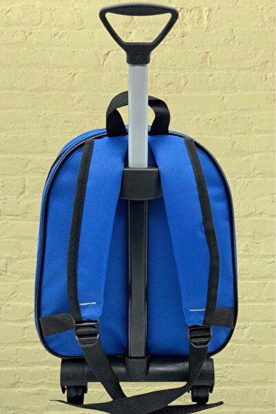 Uniquerrs Anaokulu Kreş Çekçekli Tekerli Dinozor Karakter 5d Kabartmalı 2-6 Yaş Sırt Çantası Ve Okul Çantası