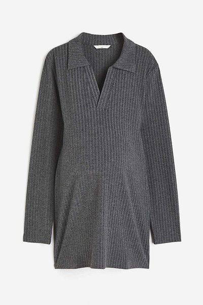 H&M MAMA Ribbed polo top