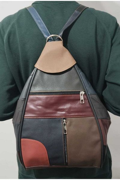 atter Genuine Leather Back Shoulder Bag