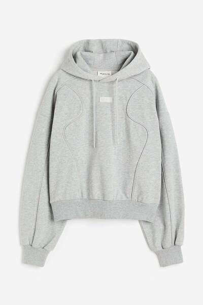 H&M DryMove™ Piping-detail sports hoodie