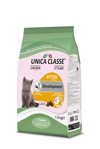Sağlıklı Büyüme ve Gelişim | Tavuk Etli Yavru Kedi Maması 1.5kg | %100 İtalyan Superpremium