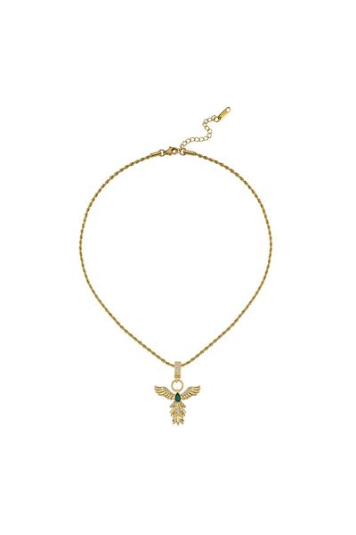 CHARMLUCKY Steel Phoenix Pendant