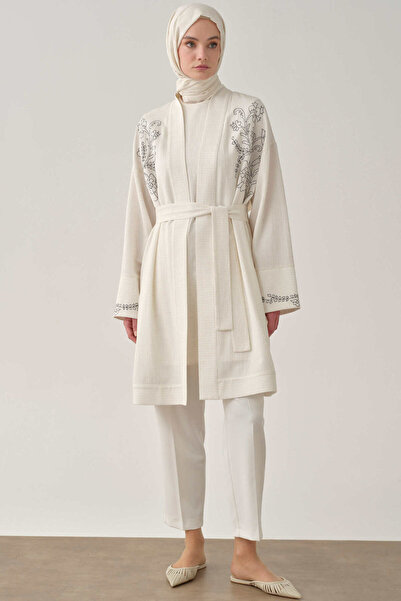 Tuğba Tek Pile Basic Pantolon - Ekru