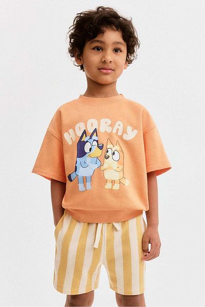 H&M 2-piece printed sweatshirt set