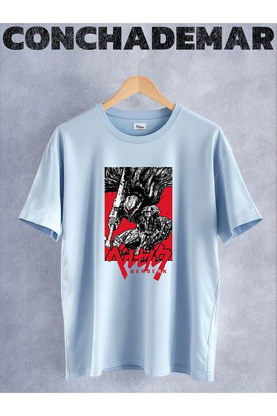 Vordevia Μπλουζάκι Berserk Anime με στάμπα Oversize