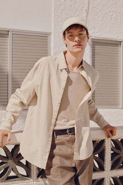 H&M Regular Fit Linen-blend shirt