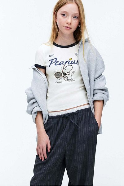 H&M Printed Jersey Top