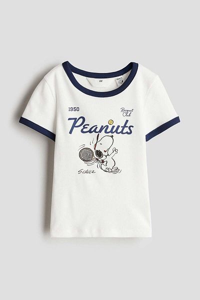 H&M Printed Jersey Top
