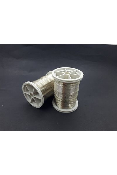 Hobimos 0.30 mm Thick Silver Color, Jewelry, Crown and Flower Wire.-2-Pack