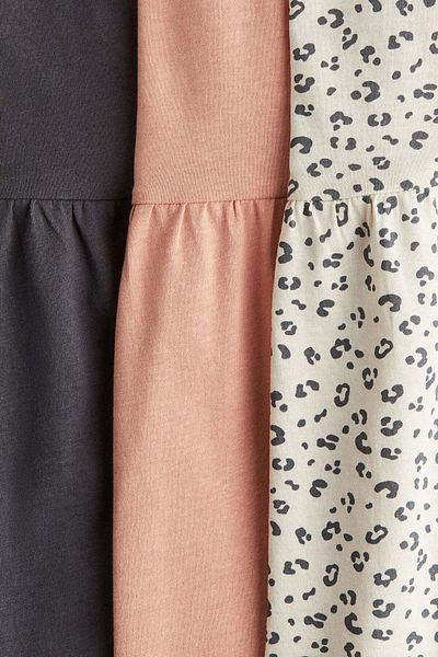 H&M مجموعة من 3 فساتين جيرسي