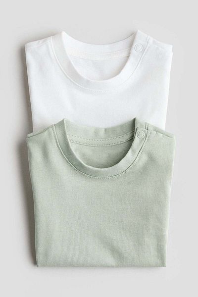 H&M عبوة من قميصين قطنيين