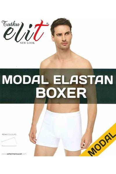 Tutku Elit 1251 Men's Modal Elastane Boxer-6 Pieces