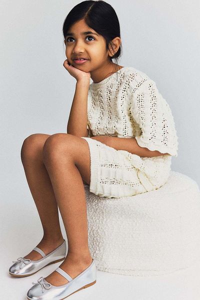 H&M 2-piece pointelle-knit set