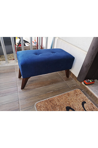 A5 HOME Dikdörtgen Lacivert Puf Koltuk 60x30 Uzanma Koltuğu Makyaj Koltuğu