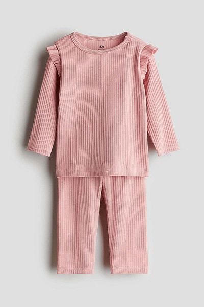 H&M Ribbed cotton set