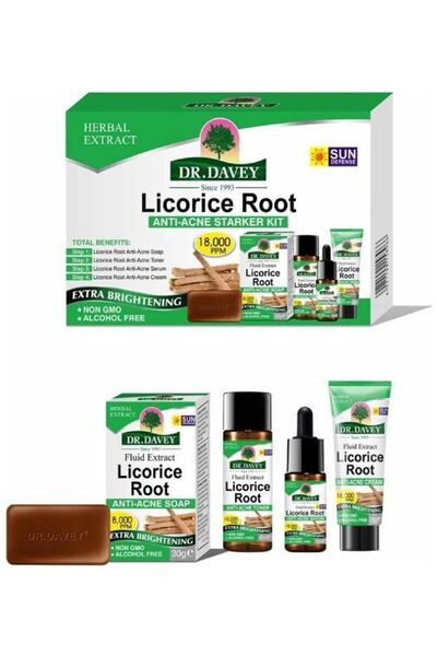 Dr. Davey Licorice Root Acne Starter Kit 100ml