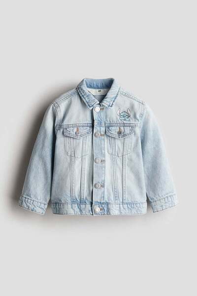 H&M Printed denim jacket