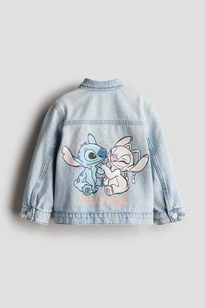 H&M Printed denim jacket