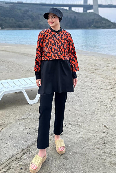 Ladima   Γυναικεία παπούτσια με πορτοκαλί σχέδιο 3 τεμαχίων ρυθμιζόμενο χιτζά...